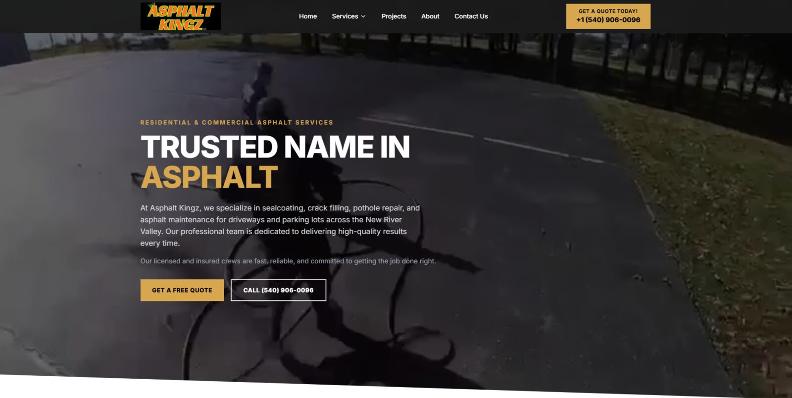 Asphalt Kingz LLC - Built by Zaxx Tech