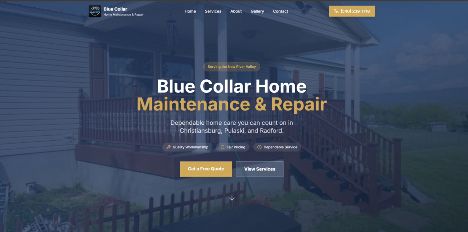 Blue Collar Home Maintenance - Built by Zaxx Tech