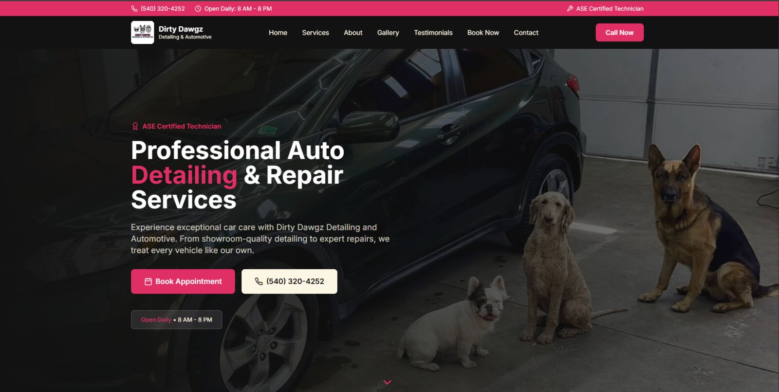 Dirty Dawgz Detailing & Automotive - Built by Zaxx Tech