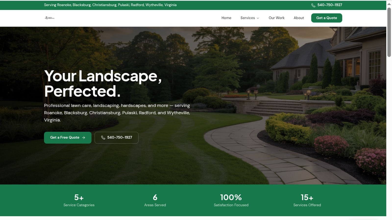 LB Lawn & Hardscapes - Built by Zaxx Tech