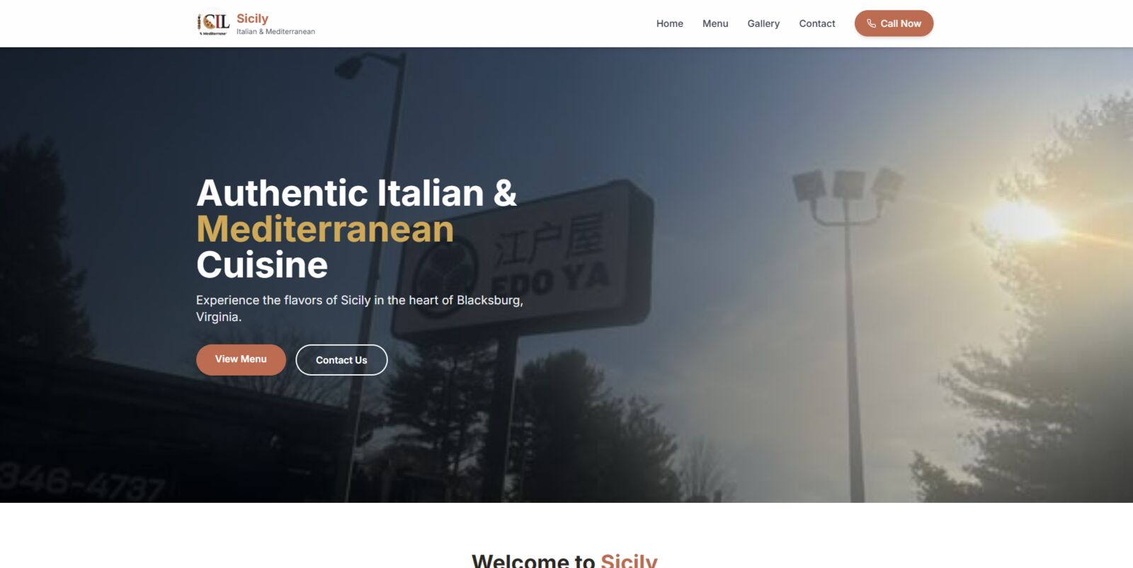 Sicily Italian & Mediterranean - Built by Zaxx Tech