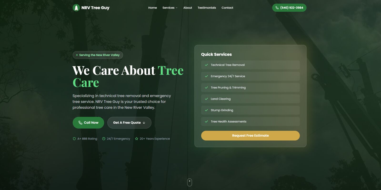 Tree Guy Tree Service - Built by Zaxx Tech